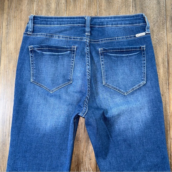 KanCan High-Rise Super Flare Jeans Button Fly 11 / 29 dark blue - Picture 8 of 10